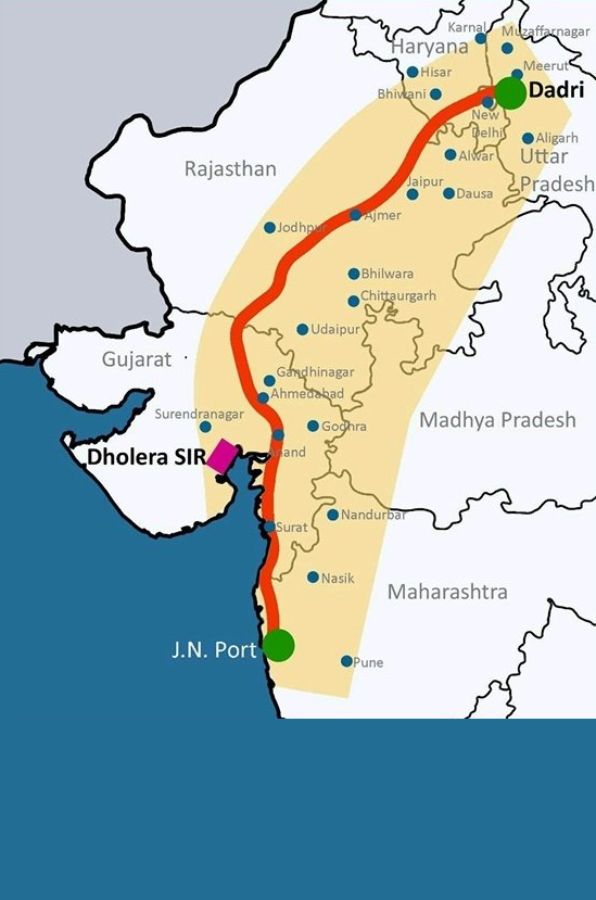 Delhi Mumbai Industrial Corridor project in Dholera